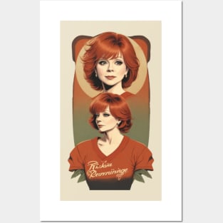 reba mcentire//vintage vektor 80s style Posters and Art